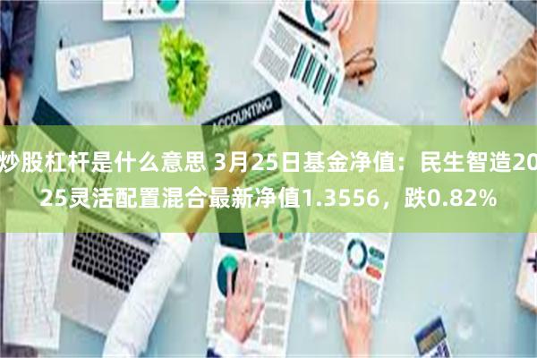 炒股杠杆是什么意思 3月25日基金净值：民生智造2025灵活配置混合最新净值1.3556，跌0.82%