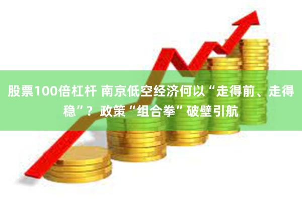 股票100倍杠杆 南京低空经济何以“走得前、走得稳”?  政策“组合拳”破壁引航