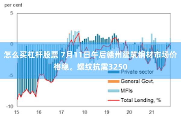 怎么买杠杆股票 7月11日午后赣州建筑钢材市场价格稳。螺纹抗震3250