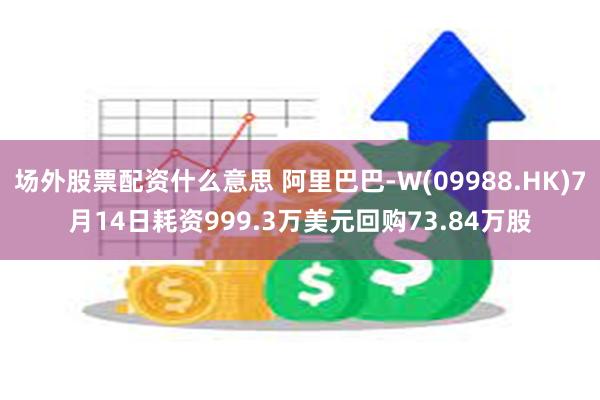 场外股票配资什么意思 阿里巴巴-W(09988.HK)7月14日耗资999.3万美元回购73.84万股