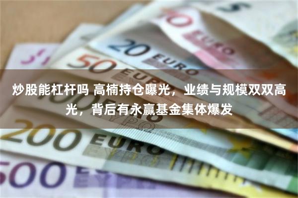 炒股能杠杆吗 高楠持仓曝光，业绩与规模双双高光，背后有永赢基金集体爆发