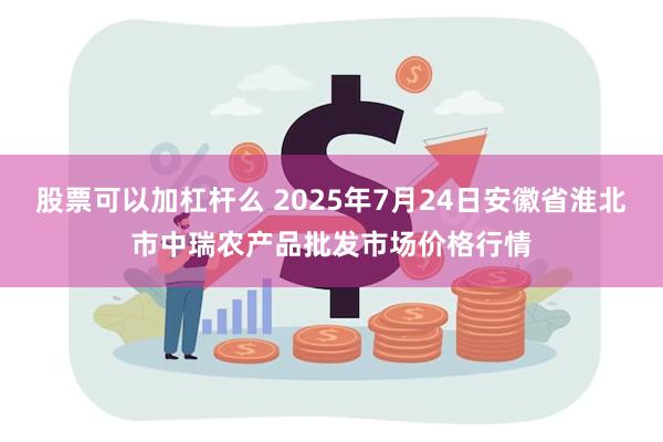 股票可以加杠杆么 2025年7月24日安徽省淮北市中瑞农产品批发市场价格行情